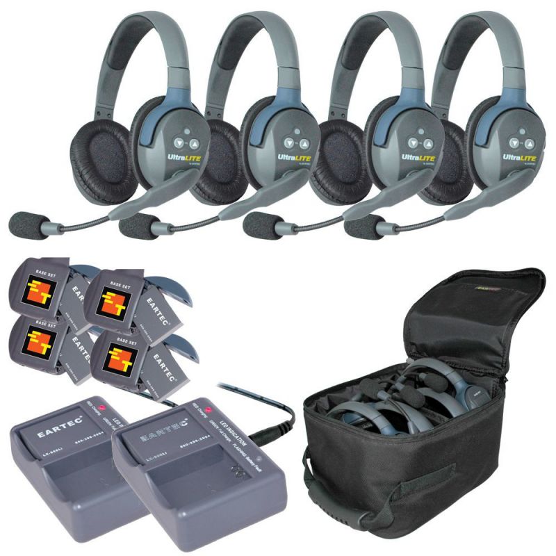 Eartec UltraLITE HD 4x Headset Bundle Bundle Typ 1