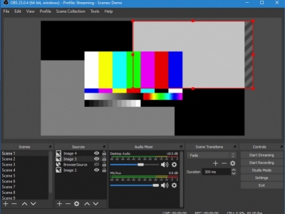 MEVO Start via NDI an OBS Studio